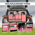 Backseat Hanging Trunk Organizer for SUVs, Cars, Trucks & MPVs | Multi-Pocket Storage with Anti-Slip Straps | Space-Saving Auto