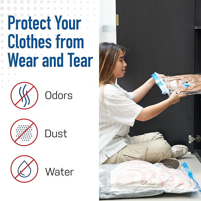Spacesaver Variety Vacuum Storage Bags for Comforters, Blankets & Clothes – Sealed Compression Bags with Hand Pump – Space Sa