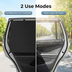 2Pack Car Side Window Curtain Sun Shade,Car Window Shade,Double Layer Sun Shade with Strong Magnets,Universal Sunshade for Cars SUV Trucks(Black-mesh,2PC)