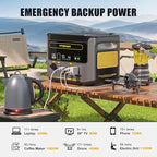 VTOMAN FlashSpeed 1000 Portable Power Station with Jumper Cables, 828Wh LiFePO4 Solar Generator & Car Jump Starter, 1H Fast Charging, 2000W Peak for Home Backup, Camping, Roadside Emergencies