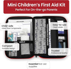 Small, First Aid and CPR Kit for children, toddler, and kids. Large Variety of Bandages to fit your childs injuries. Perfect 