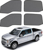 ZATOOTO Car Window Shades for Ford F150 2016-2024, 4 Pack F150 Sun Shade Side Window, Breathable Mesh Car Window Screen for Camping Napping Baby UV Protection