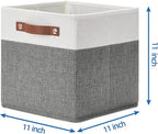 Temary Cube Storage Bins 4 Pack Storage Cubes 11?11 Fabric Storage Bins Foldable Cube Storage Baskets with Handles, Collapsib