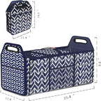 Orionstar Trunk Organizer, Foldable Car Storage Bag Portable Insulation Cooler Bag Collapsible Vehicle Organizer Divider Stor