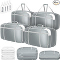 DIMJ Compression Moving Bags - Extra Large Heavy Duty Comforter Storage Bag with Window, Packing Totes With Strong Handles & 