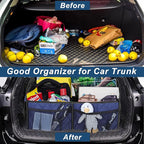 Deosk Car Trunk Organizer for SUV, Car Organizers and Storage with 6 Pocket, Car Accessories for Women/Men 70L Waterproof
