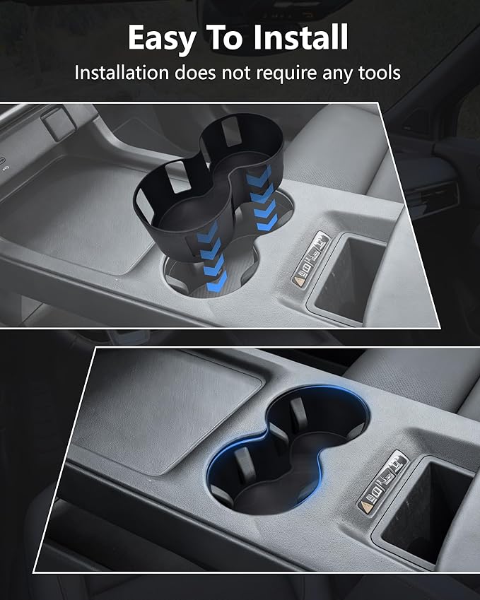 Cup Holder Inserts Compatible with Honda Prologue EV/Acura ZDX 2026 2025 2024, Non-Slip TPE Center Console Cup Holder Protector Organizer for Prologue EV/ZDX Interior Accessories