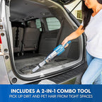 Vacmaster Portable 10.8V 2-in-1 Cordless Stick Lightweight Vacuum Cleaner with 2-Speed Power Control and LED Headlight for Ha
