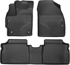 Husky Liners Weatherbeater Floor Mats | Fits 2015 Toyota Prius | Front & 2nd Row, 3-pc Black - 99511