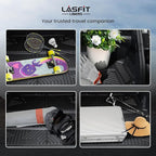 LASFIT Cargo Mat&Backrest Mat for Toyota 4Runner 2025-2026 (Only Fit 7-Seats), All Weather TPE Custom Fit Easy Clean Durable No-Curling Cargo Liner for 6th gen 4 Runner Cargo Mat, Black