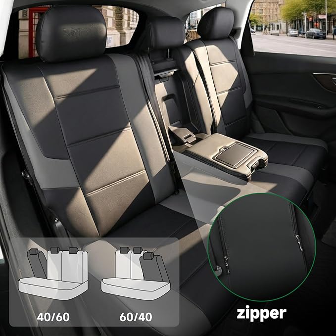 GIANT PANDA Full Set Seat Covers for Toyota RAV4, Corolla (2013-2026, Not Hybrid), Camry, Prius (2010-2026),Corolla Cross, 60