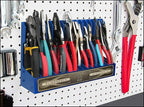 PLR16 Gray PliersRack for your Peg Board and Toolbox Drawer. Plier storage for Regular & smaller pliers. Keeps spring loaded 