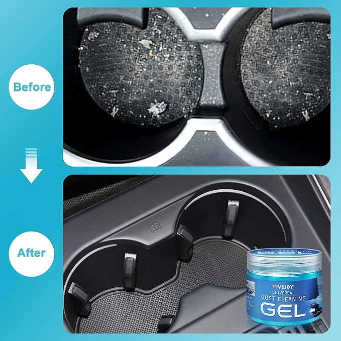 FiveJoy Universal Car Cleaning Gel Detailing Putty, Car Goop Cleaner Car Interior Cleaner Putty for Home, Office, Keyboard, C