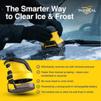 Tactical Ice Scraper Electric Scrapers for Car Windshield with Motorized Rotating Disc Rechargeable Cordless Scratch Free Best Ice Scrapper & Snow Remover Tool for Winter Driving