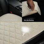 West Llama Linen Car Seat Covers,Bottom Seat Covers for Cars Include 2 Piece Front Driver Seat Pad Mat Universal Fits 90% Veh