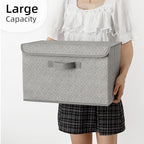 GRANNY SAYS Storage Baskets with Lids, Clothes Storage Boxes, Fabric Storage Bins, Keepsake Box, Closet Organizers and Storag