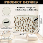 Belgian Malinois Gifts Storage Bins & Boxes with Handles, Dog Mom Dad Lovers Gifts Foldable Basket for Organizing, Dog Collap