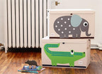 3 Sprouts Large Toy Chest for Kids with Lid and Handles - Collapsible Toy Storage Bin/Trunk/Box/Basket Organizer for Boys & G