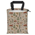 Car Trash Bag Large Hanging Can for Back of Seat, Cute Waterproof Car Garbage Bag for Vehicle, Travelling, Outdoor Cute Boho Beige Mushroom