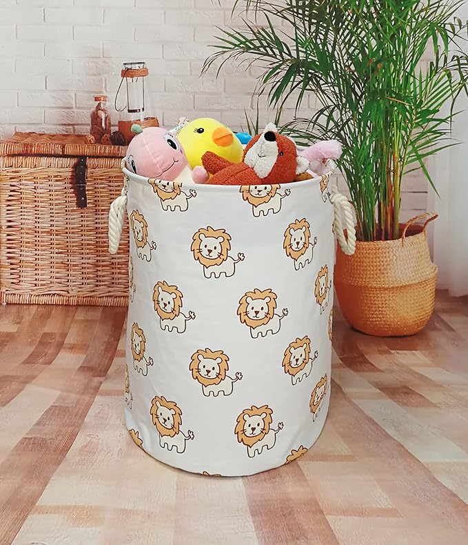 Round Laundry Basket Storage Bins Nursery Hamper Gift Baskets for Home,Office,Home Decor