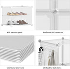 AWTATOS Closet Organizer 6 Cube Storage Shelves Portable Closet Clothes Organizers and Storage Stackable Cubby Shelving for C