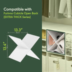 Furinno Cubicle Cube Insert, X-Shelf Cube Organizer, Fits into Furinno Extra Thick Cubes, for Organizers and Storage, White (