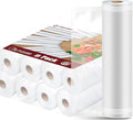 Potane 8 Pack 8"x20'(8Rolls) Thickened Vacuum Sealer Bags For Food, Textures on Both Sides, Smell-Proof, Heavy Duty for POTAN