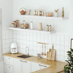 Vivelove 55" Long Floating Shelves for Wall, 10.3" Deeper & Thicker Storage Shelf for Living Room, Kitchen, Farmhouse,Wall Sh