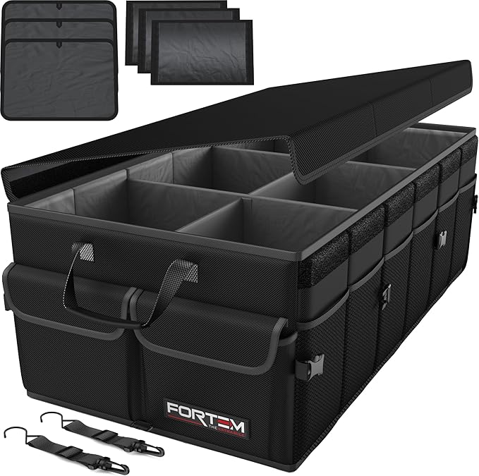 FORTEM Trunk Organizer For SUV Car Trunk Organizer, Foldable Storage, Car Accessories for Women Men, Collapsible Bag, Perfect C