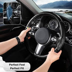 Steering Wheel Cover for BMW X3(2014-2017) X5(2014-2018) 3 Series(2012-2019) 5 Series(2014-2016) 328i 320i 330i 325i 528i 535i 530i 540i M3 2 4 6 Series X4 X6 M2 M4 M5 M6 Accessories (Matte Black)