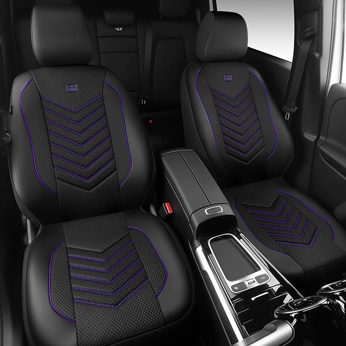 CAR PASS 3D Foam Mesh Leather Car Seat Covers Front Seats, Breathable Front Seat Cover for Cars, Comfortable Universal Fit fo