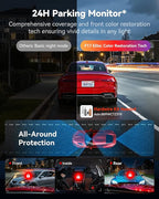 REDTIGER F17 Elite 4K Dash Cam 3 Channel, STARVIS 2 IMX678 & IMX675, 128GB Card, Full Night Color, 4K+2.5K+1080P Front and Re