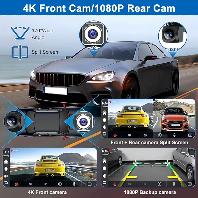 Carplay Screen for Car,10.26" HD IPS Wireless Portable car Stereo for Apple Carplay&Android Auto,Car Audio Receivers with 4K 