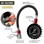 JACO ElitePro-X Low Pressure Tire Gauge with Lightning Chuck (0-15 PSI)