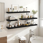 55 Inch Floating Shelves, 55"x9.25"x1.5" Inch Deep Floating Shelves for Wall, Wooden Shelves for Bathroom, Bedroom, Living Ro
