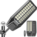 loyoele 900000LM 10000W Solar Street Lights Outdoor – LED Solar Light with Motion Detection, Dusk to Dawn, Weatherproof, Ideal for Security Lighting in Driveways and Parking Lots (1 Pack)