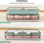 Kitstorack Plastic Under Bed Storage Containers,2 Pack Underbed Storage with Wheels,Foldable and Stackable Under Bed Organize