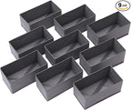 DIOMMELL 9 Pack Foldable Cloth Storage Box Closet Dresser Drawer Organizer Fabric Baskets Bins Containers Divider for Clothes