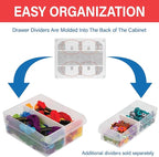 Akro-Mils 24-Drawer Plastic Drawer Storage Cabinet for Garage Organization, Bead Organizer, Building Bricks Storage, Teacher 