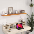 Vivelove Solid Wood Floating Shelves 48 Inches Long, 8”Deep x 1.4” Thick Wall Shelves for Bathroom, Living Room, Kitchen, Bed