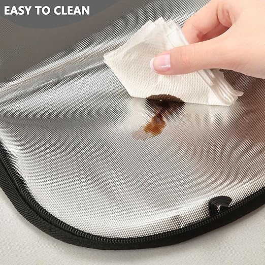 Cowboy Car Trash Can with Lid Leak Proof Car Trash Bag Waterproof Car Garbage Can, Polyester Trash Bin Hanging for Minivan SUV Truck