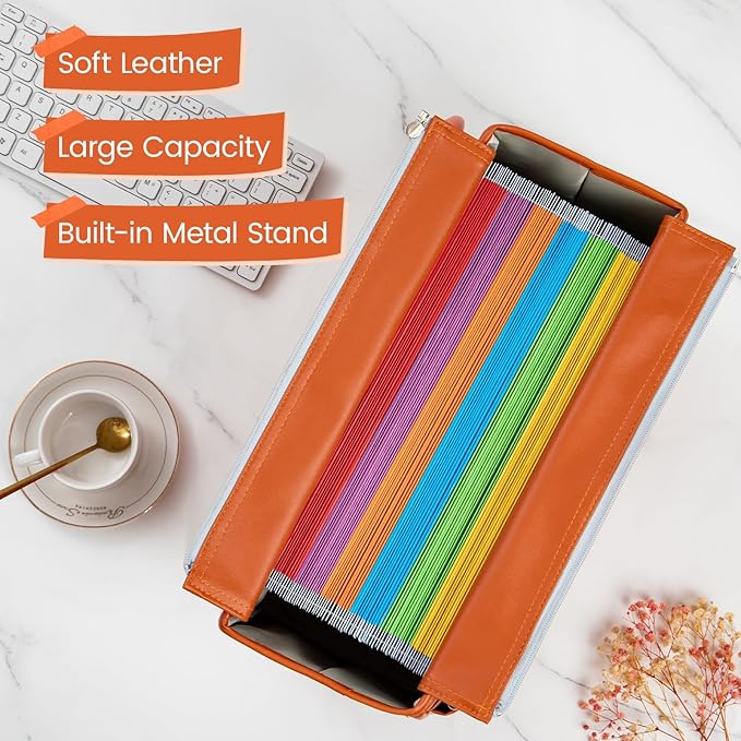 File Tote Bag, Portable File Organizer Box Hanging Filing Box Desktop File Folder Document Storage Organizer with Pockets and