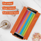 File Tote Bag, Portable File Organizer Box Hanging Filing Box Desktop File Folder Document Storage Organizer with Pockets and