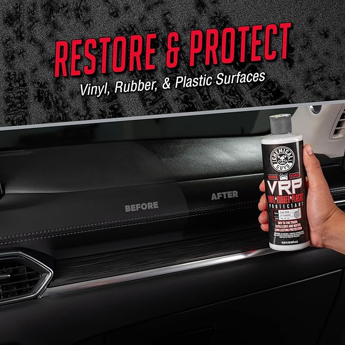 Chemical Guys VRP Vinyl, Rubber, and Plastic Dressing - Tire Dressing, Non-Greasy, Dry-to-the-Touch Shine for Tires, Trim, an