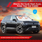 ARISMOTOR Windshield Sun Shade for Volkswagen Atlas Cross Sport 2018-2025 2026, Custom Fit Foldable Front Window Sunshade Sun Visor Protector, Block UV Rays Keep Your Car Cooler
