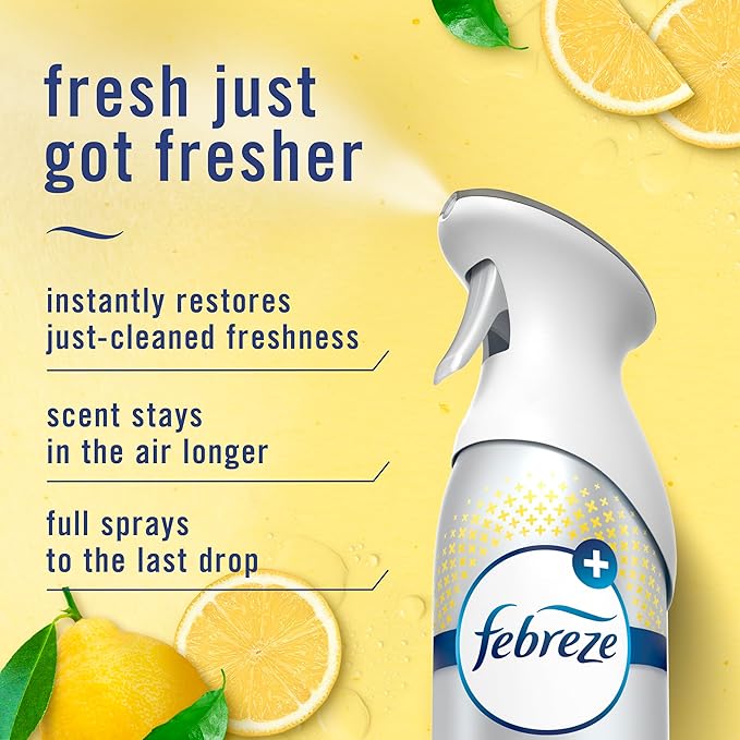 Febreze Air Mist, Air Freshener Spray, Odor Fighting Room Spray, Deodorizer for Home Bathroom Kitchen Office Apartment Dorm R