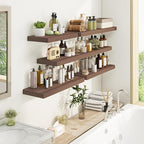 Fun Memories 16 Inch Floating Shelves for Wall, 9.3Inch Deep Floating Shelf, Extra Deeper & Thicker Wall Mounted Storage Shel