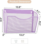 EASEPRES 3 Single Pocket Mesh Hanging File Organizer, Vertical Wall Mounted Magazine File Holder, Mount Basket Mail Paper Doc