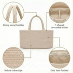 luxury little Diaper Caddy Organizer, Large Cotton Rope Nursery Baby Basket, Changing Table Organizer for Baby Diaper Storage