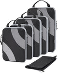 BAGSMART Compression Packing Cubes, 6 Set/4 Set/2 Set Travel Packing Cubes for Carry on Suitcases, Compression Suitcase Organ